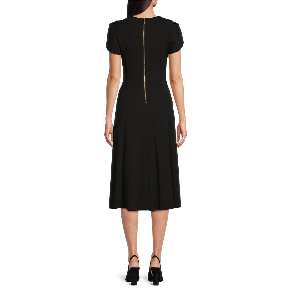 Calvin klein tulip sleeve midi dress online