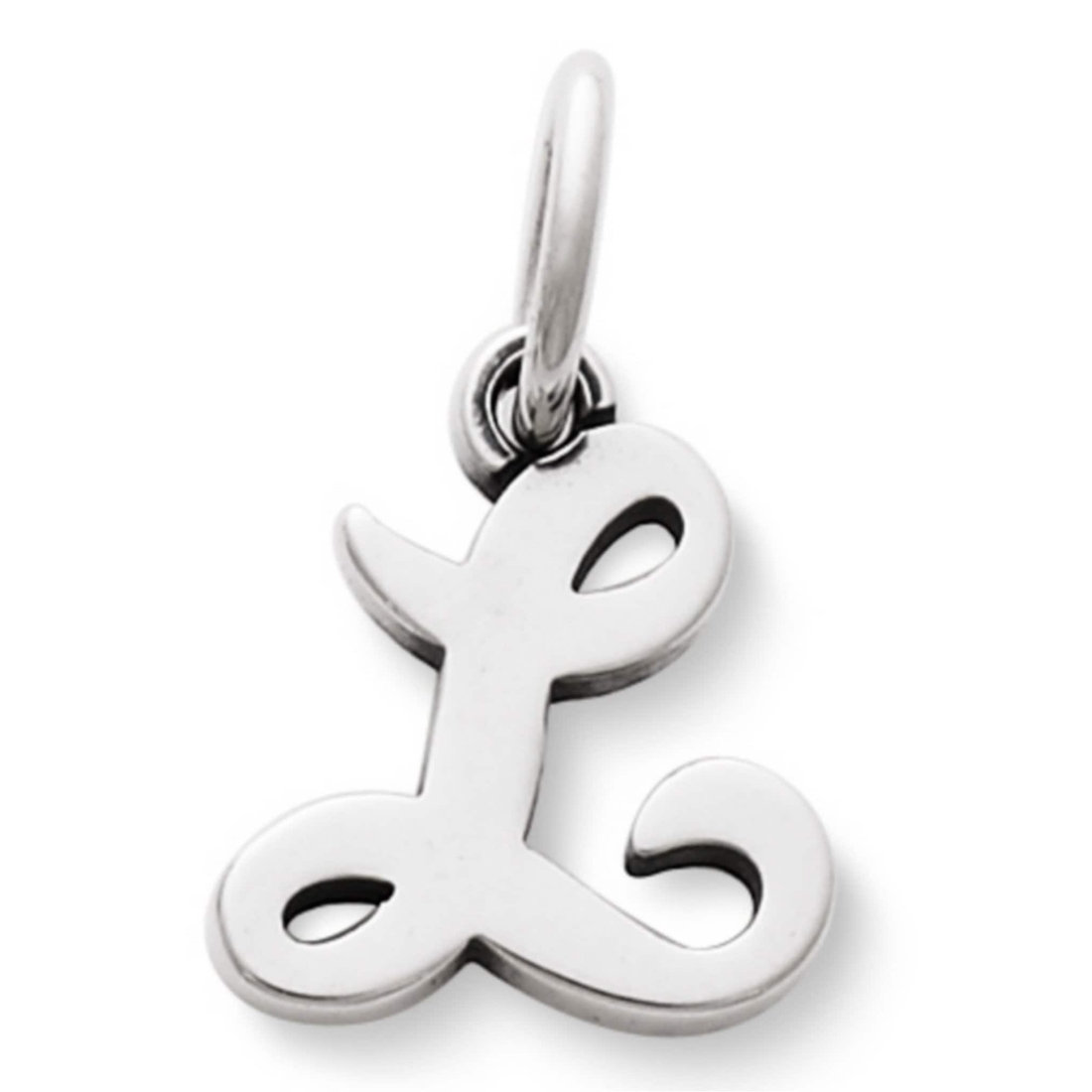 James Avery Sterling Silver Script Initial Bracelet or Necklace Charm