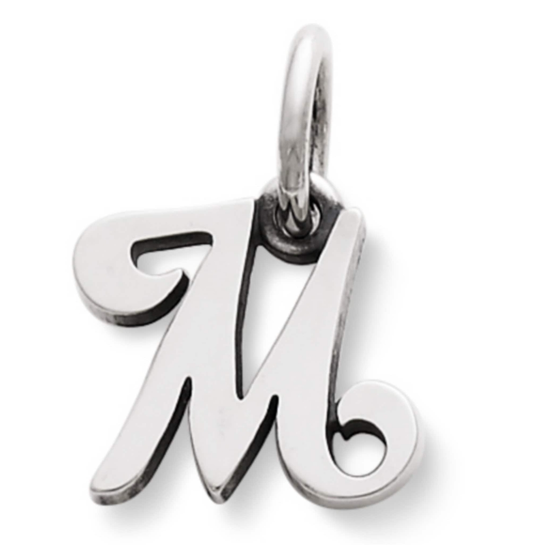 James Avery Sterling Silver Script Initial Bracelet or Necklace Charm