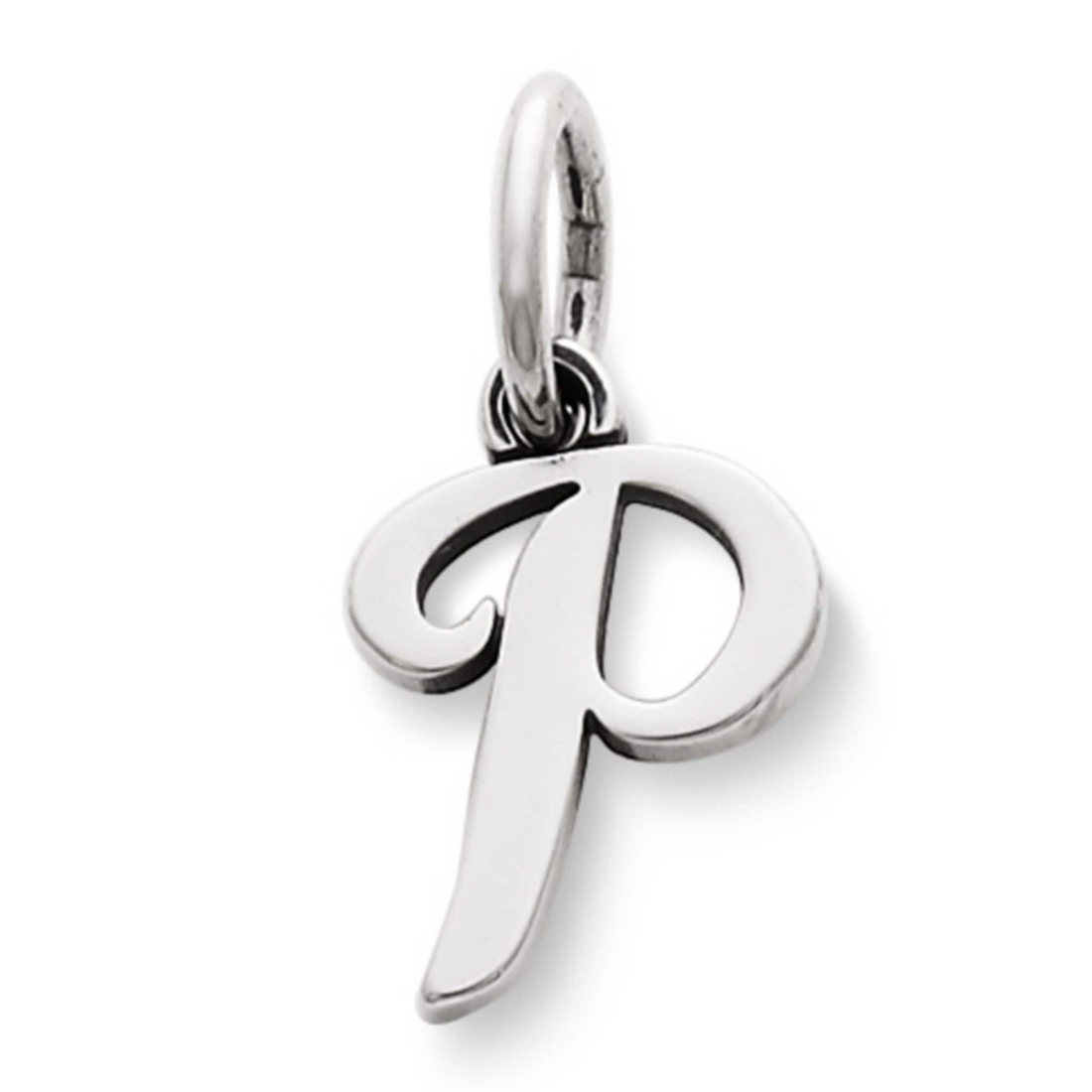 James Avery Sterling Silver Script Initial Bracelet or Necklace Charm