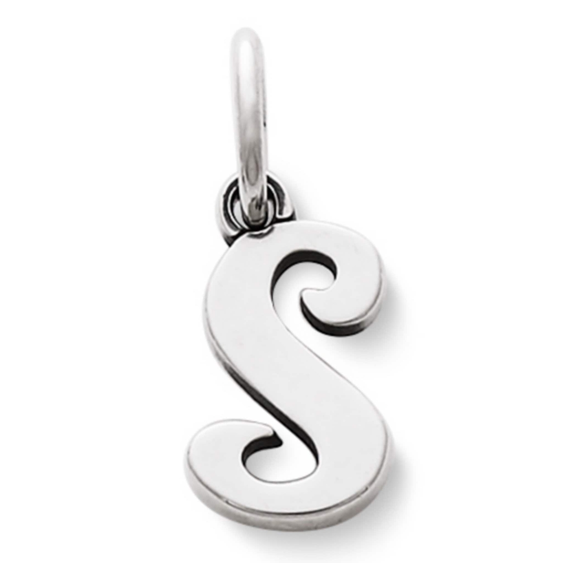 James Avery Sterling Silver Script Initial Bracelet or Necklace Charm