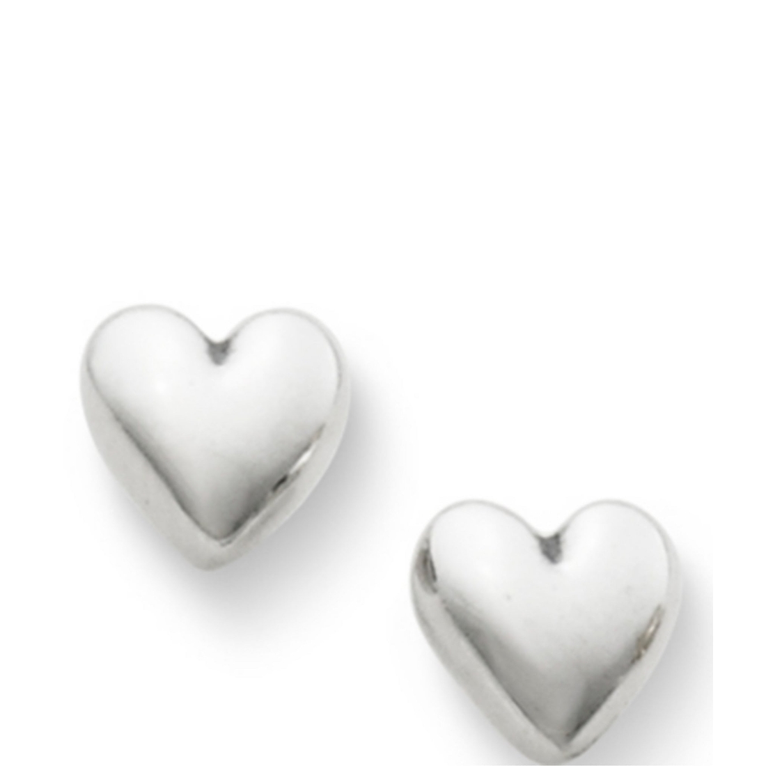 James Avery Solid Heart Sterling Silver Stud Earrings