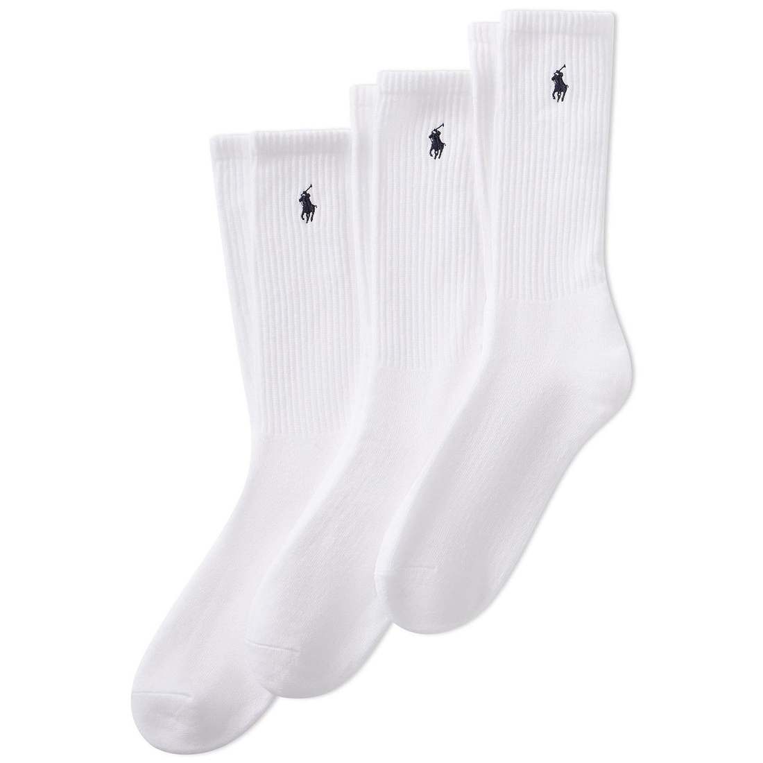 Polo Ralph Lauren Big Tall Cotton-Blend Crew Socks 3-Pack