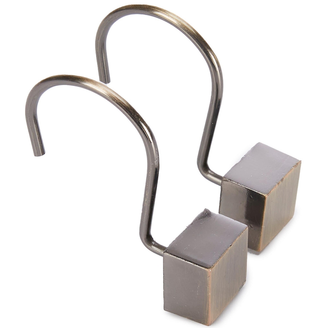 Noble Excellence Square Cube Shower Curtain Hook Set