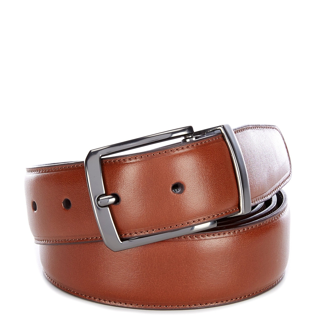 Roundtree & Yorke Big Tall Old Luggage Reversible Leather Belt