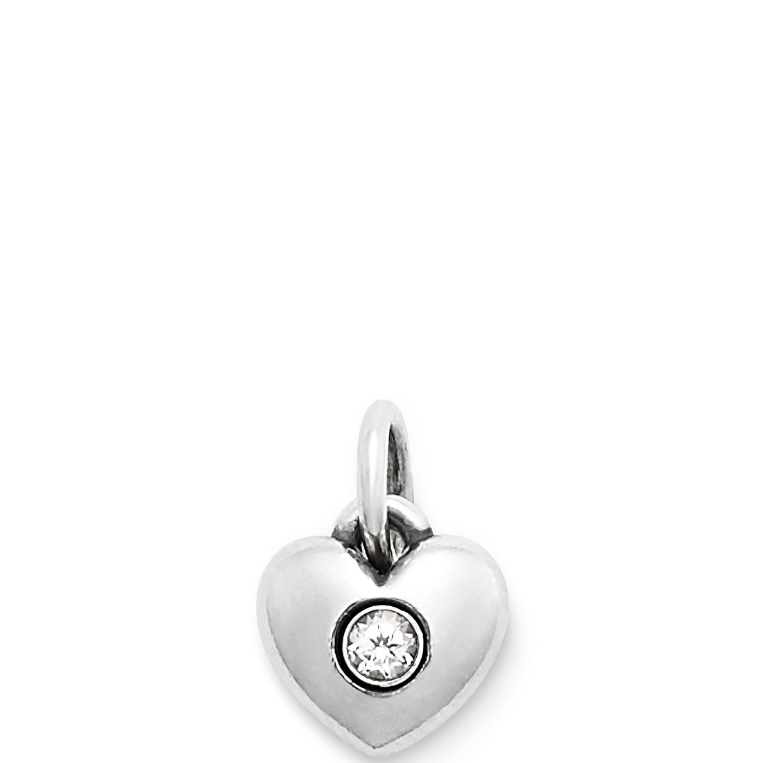 James Avery Keepsake Heart Birthstone with Lab-Created Gem Charm