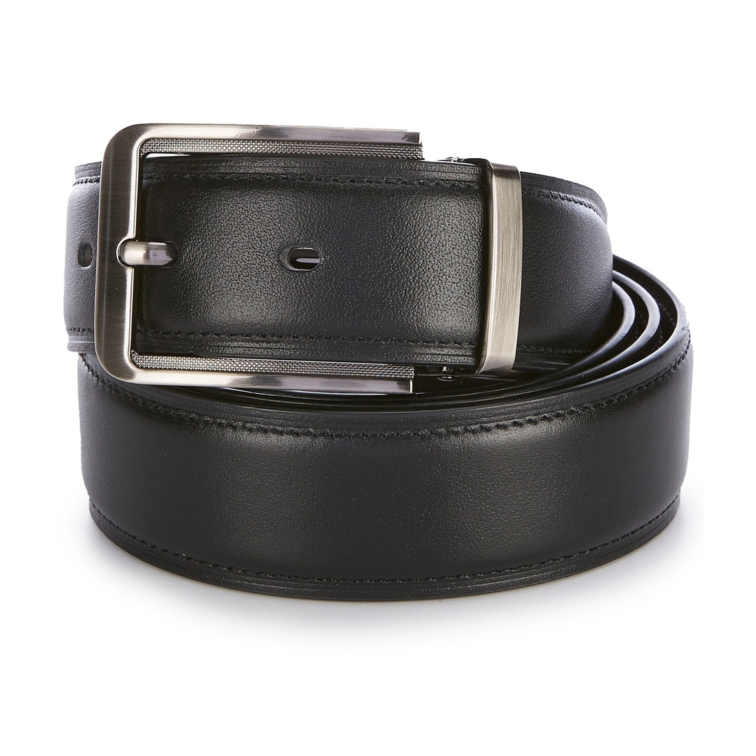 Roundtree & Yorke Big Tall Reversible Solid Dress Belt