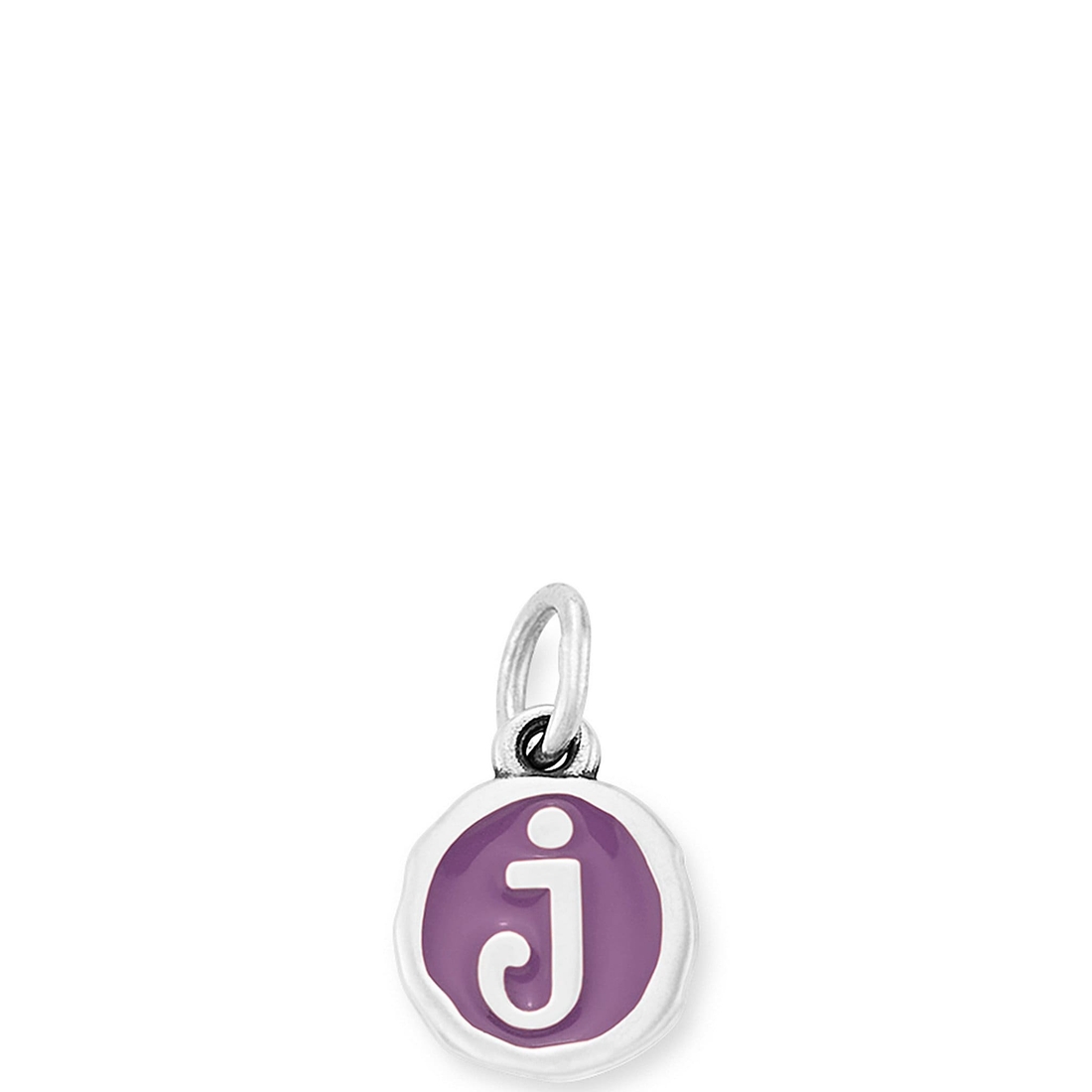 James Avery Enamel Purple Initial Charm