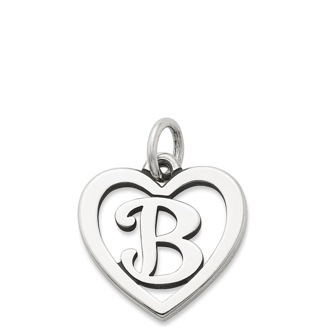James Avery Heart Initial Charm