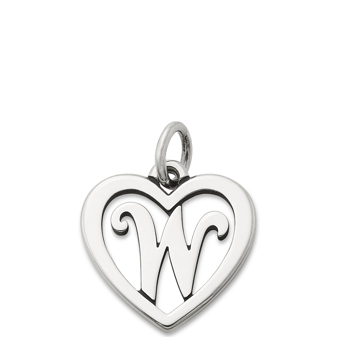 James Avery Heart Initial Charm