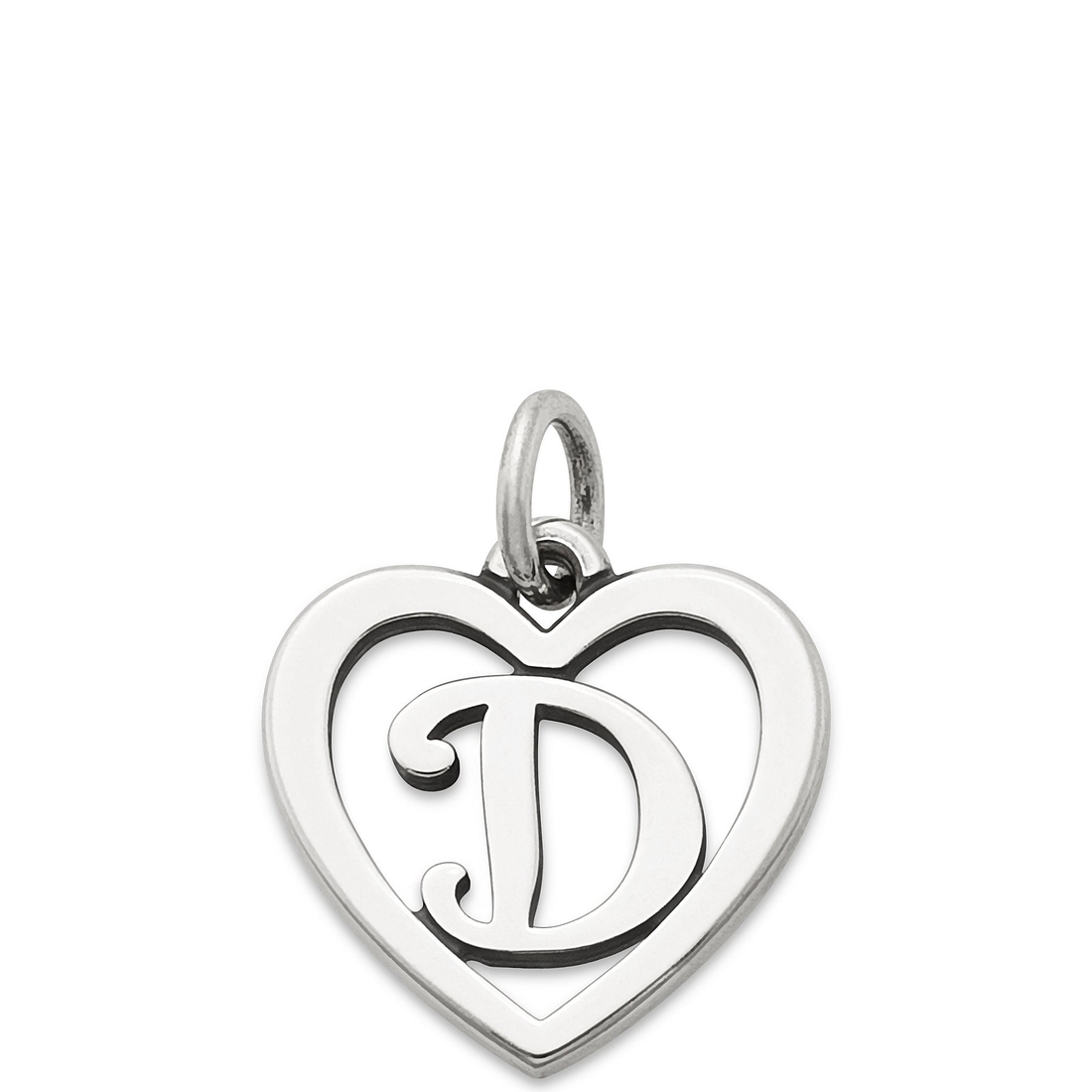 James Avery Heart Initial Charm
