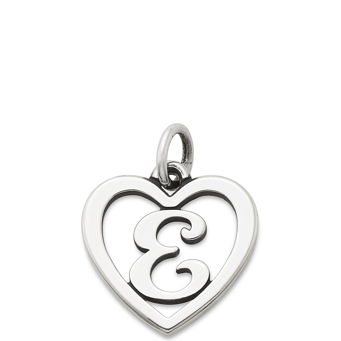 James Avery Heart Initial Charm