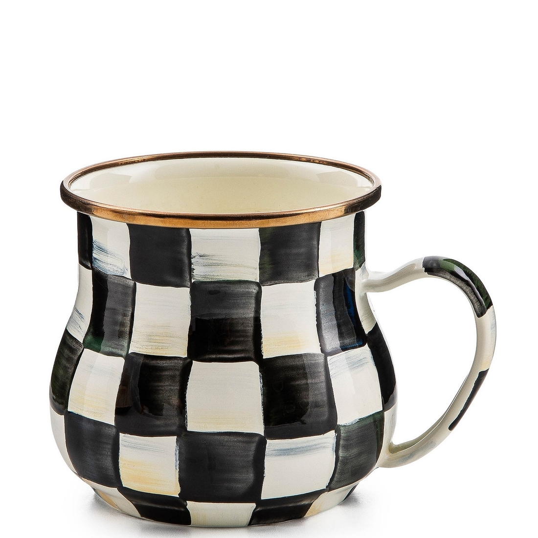 Mackenzie-childs Check® Enamel Mug