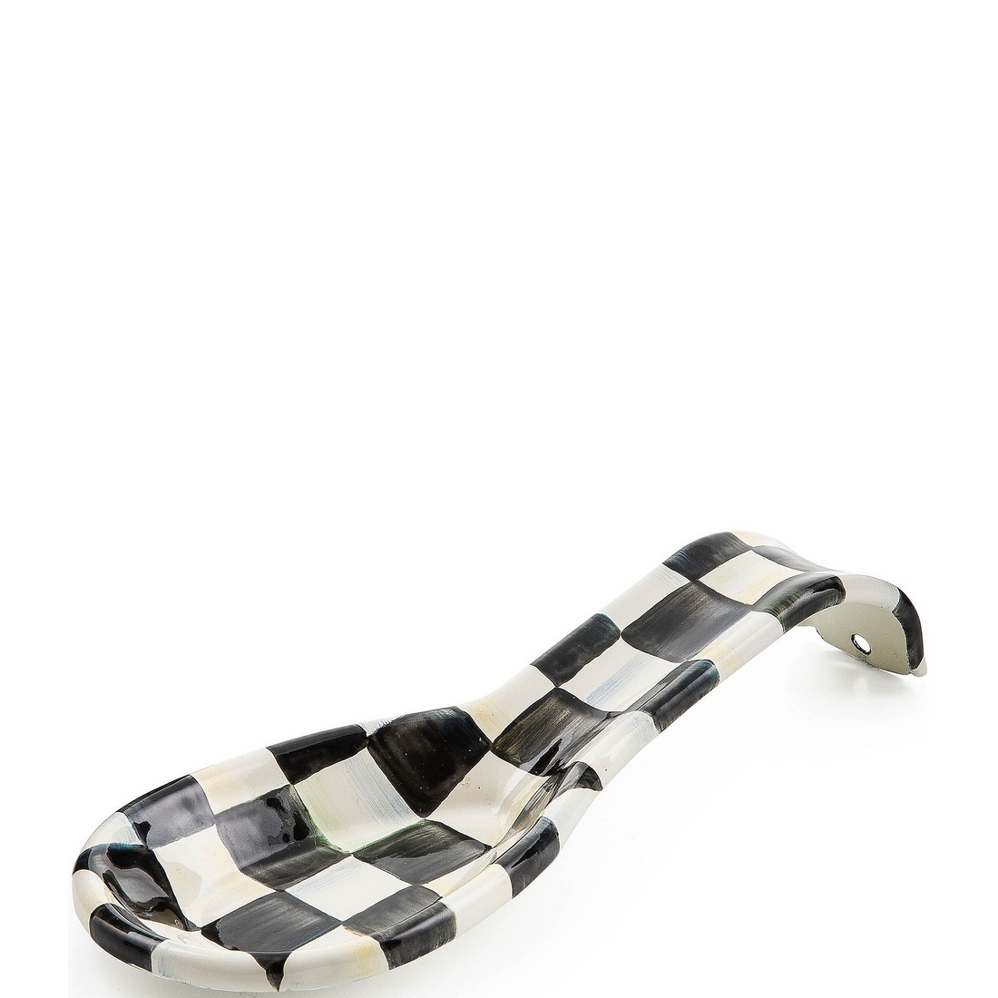 Mackenzie-childs Check Enamel Spoon Rest