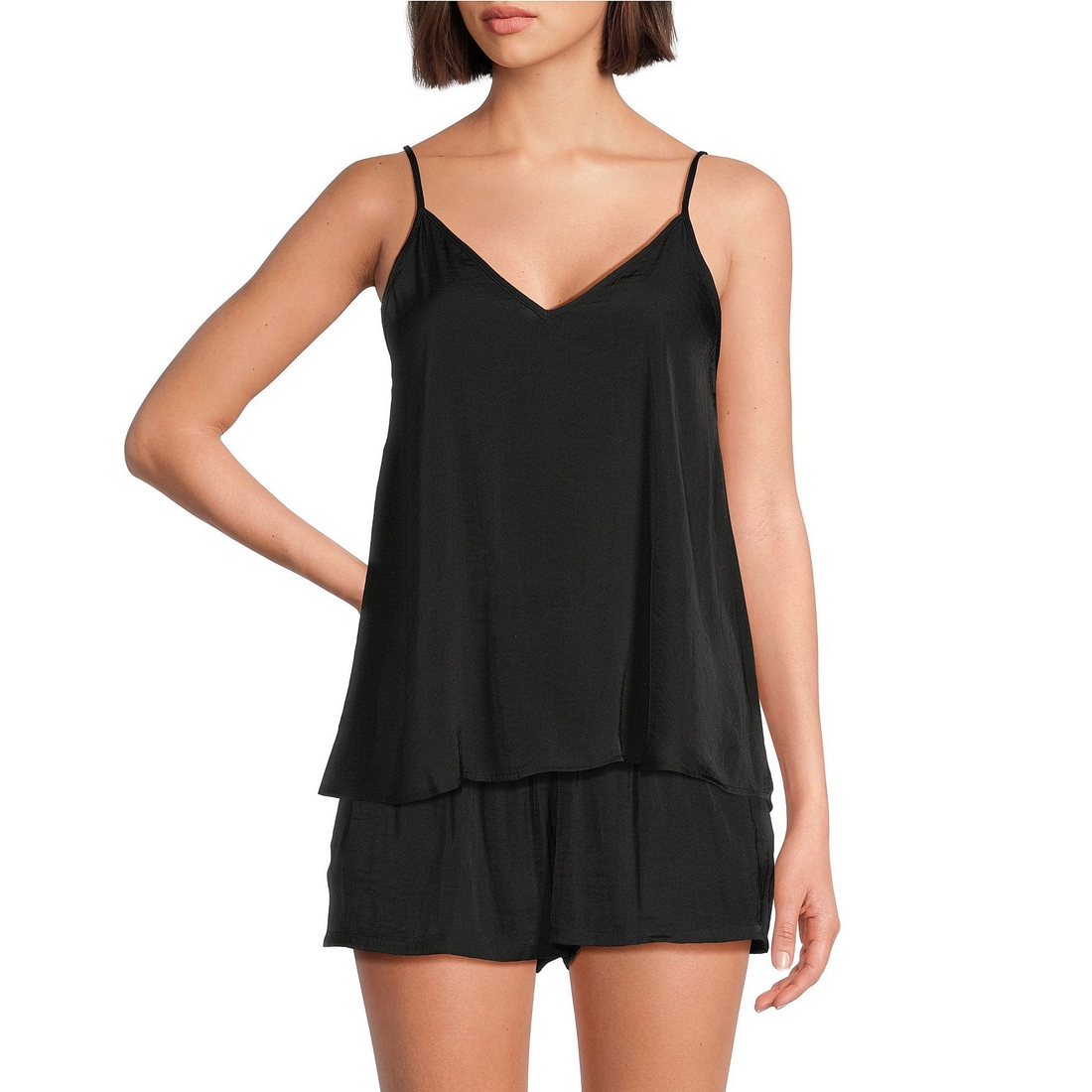 Van Winkle & Co. Solid Woven V-Neck Coordinating Sleep Tank