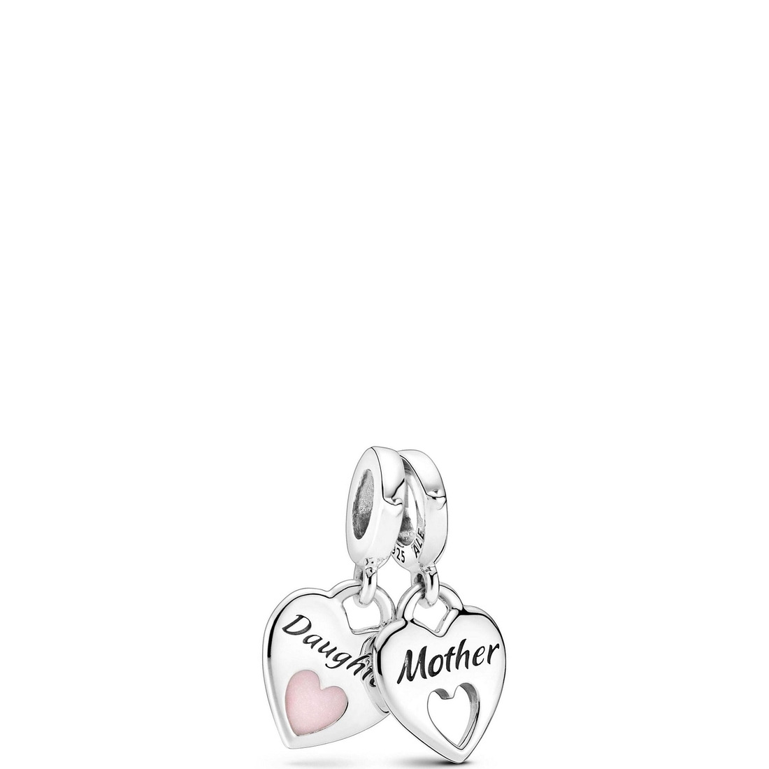 Pandora Double Heart Split Dangle Charm