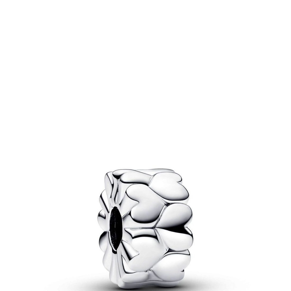 Pandora Heart Pattern Clip Sterling Silver Charm