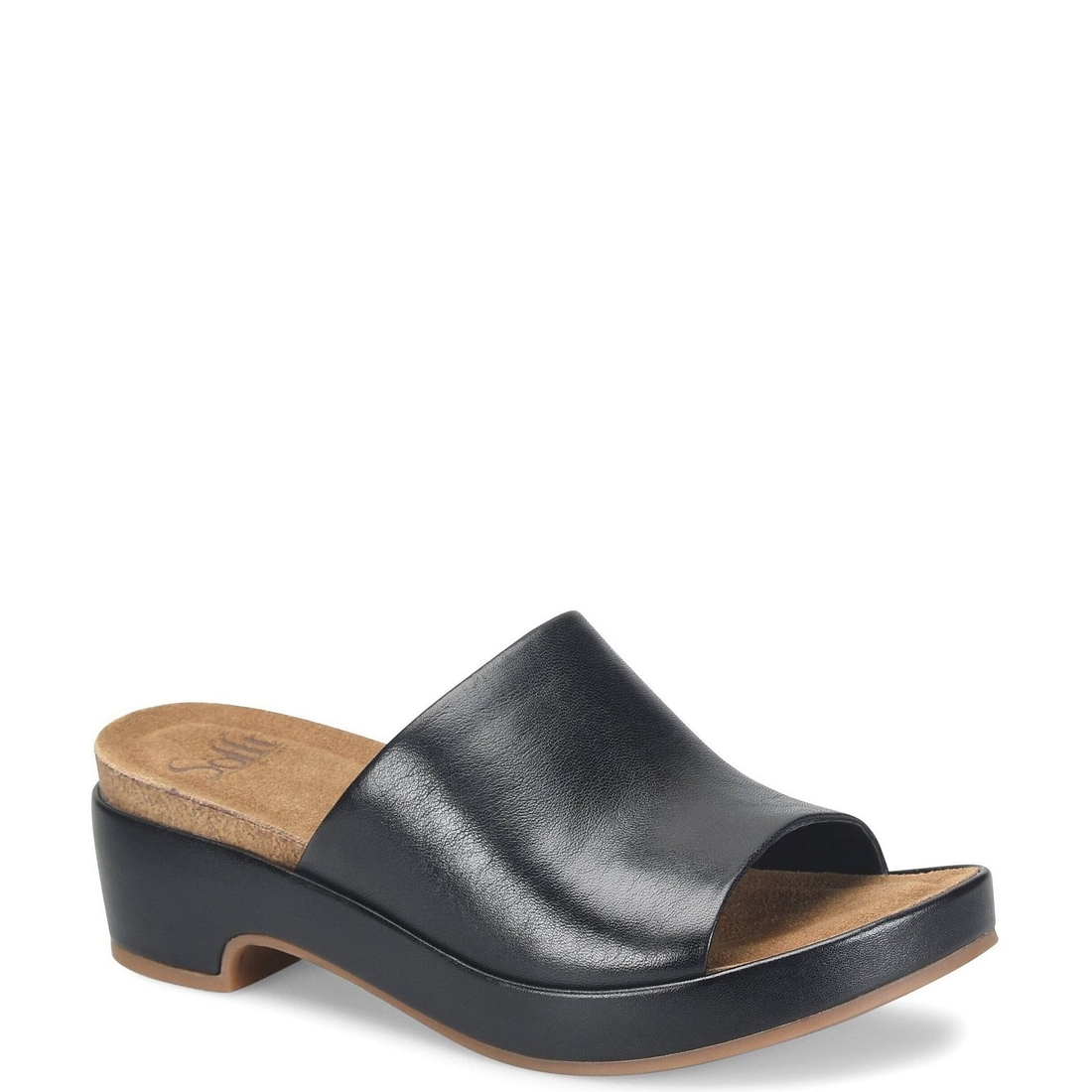 Sofft Cass Leather Cork Platform Sandals