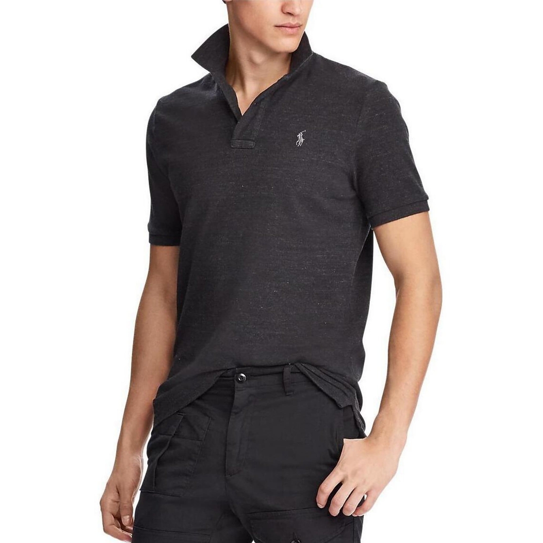 Polo Ralph Lauren Classic Fit Solid Cotton Mesh Polo Shirt