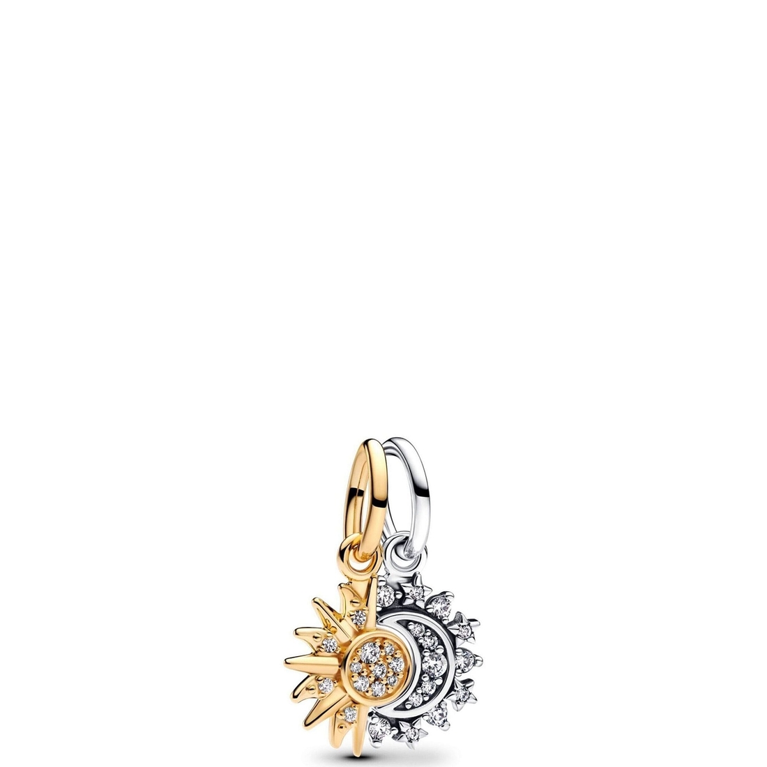 Pandora Splitable Sun Moon Sterling Silver Dangle Charm