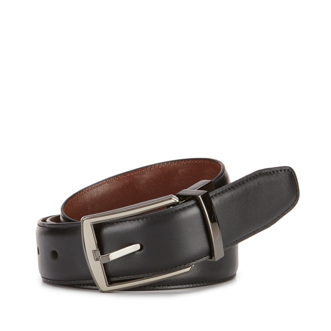 Roundtree & Yorke Big Tall Hi-Lo Reversible Leather Belt