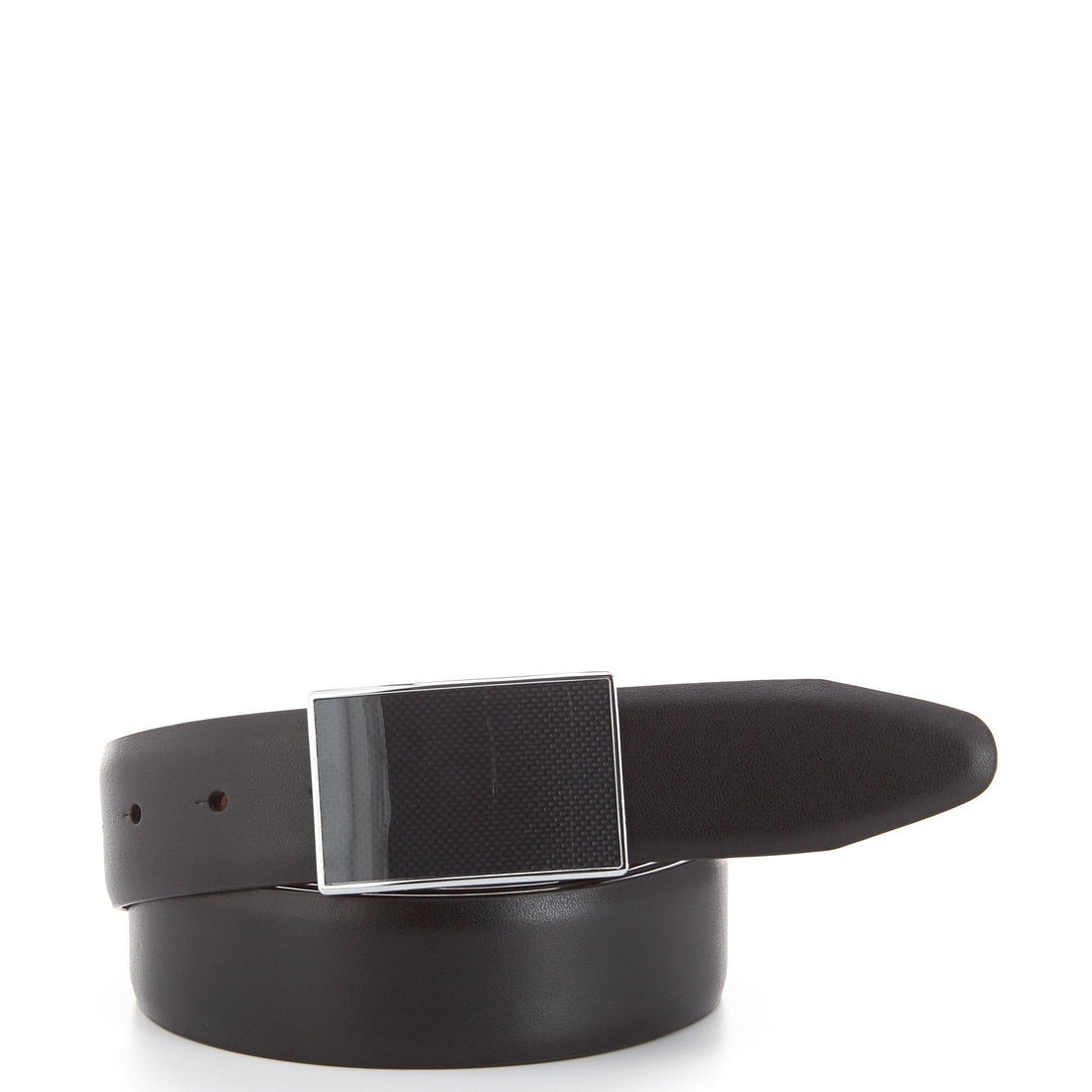 Murano Plaque Reversible Leather Belt