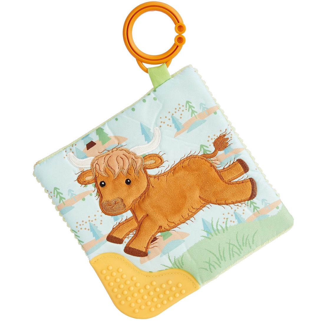 Mary Meyer Mary Hetty Highland Cow Crinkle 6x6 Teether