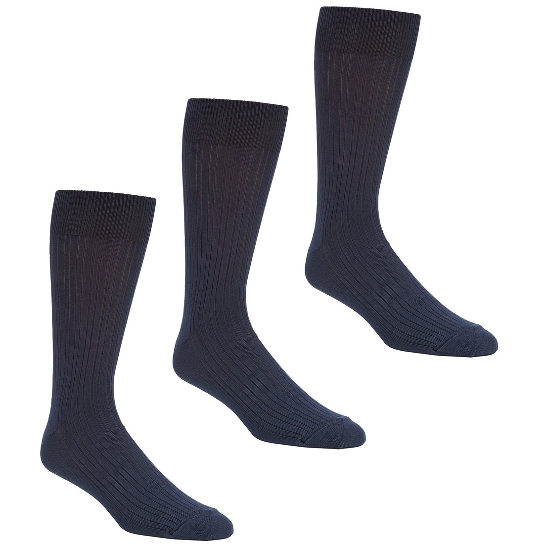 Roundtree & Yorke Gold Label Roundtree Yorke Big Tall Solid Crew Dress Socks 3-Pack