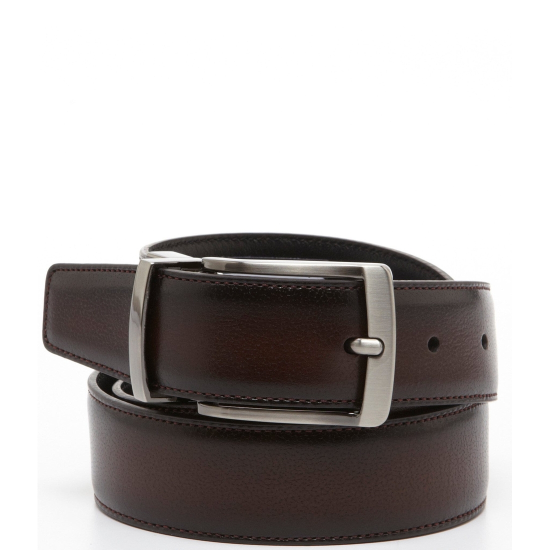 Roundtree & Yorke Big Tall Burnished Edge Reversible Belt