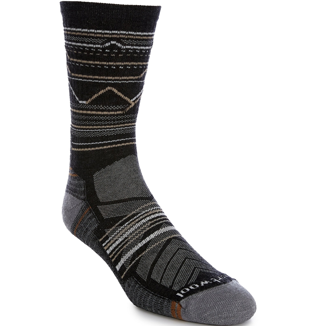 Smartwool Hike Light Cushion Mountain Range Pattern Crew Socks