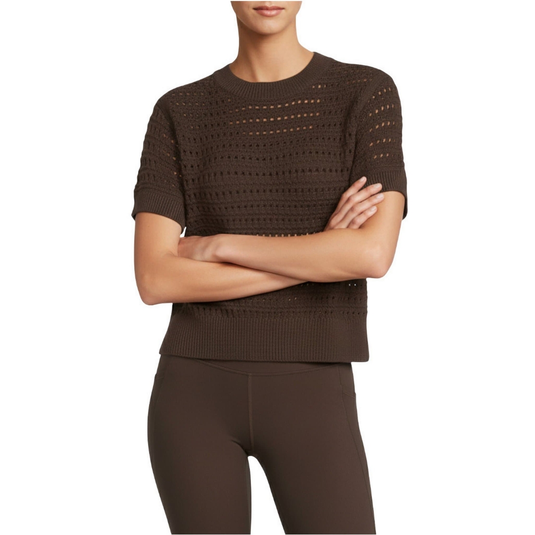 Dillard's Antonio Melani Active Knit Crew Neck Short Sleeve