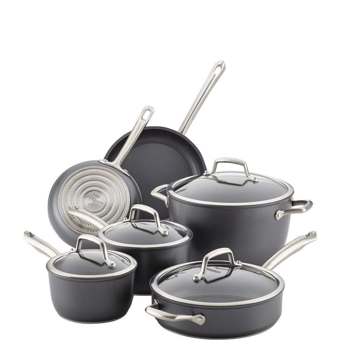 Anolon Accolade Forged Hard-Anodized Precision Forge 10-Piece Cookware Set