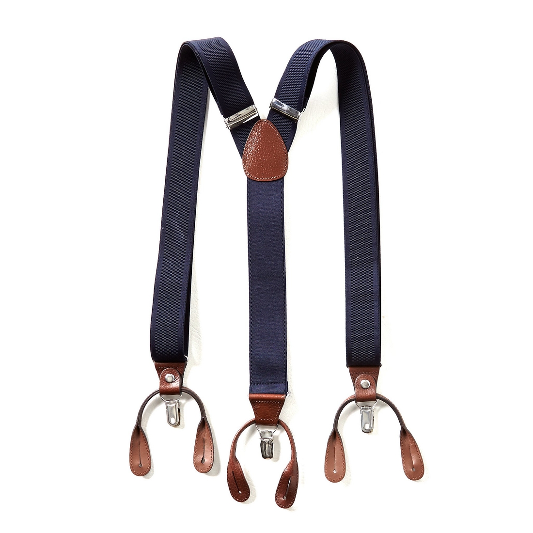 Roundtree & Yorke Big Tall Solid Suspenders