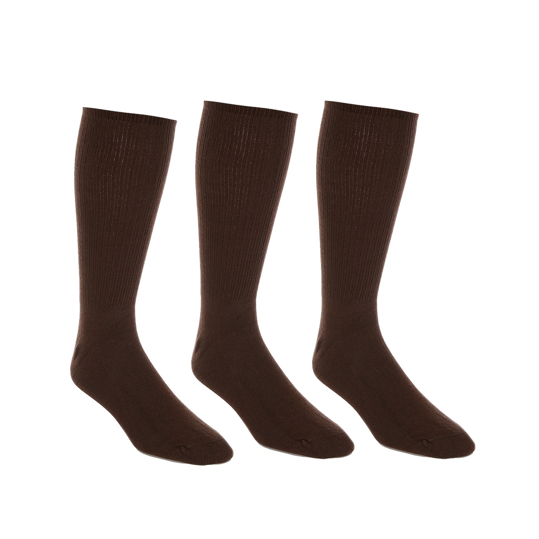 Roundtree & Yorke Flat-Knit Acrylic Crew Socks 3-Pack