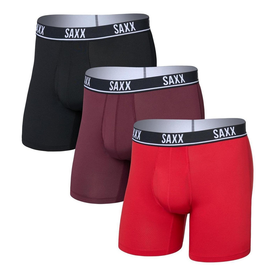 Saxx Essential Performance Mesh 6 Boxer Briefs 3-Pack