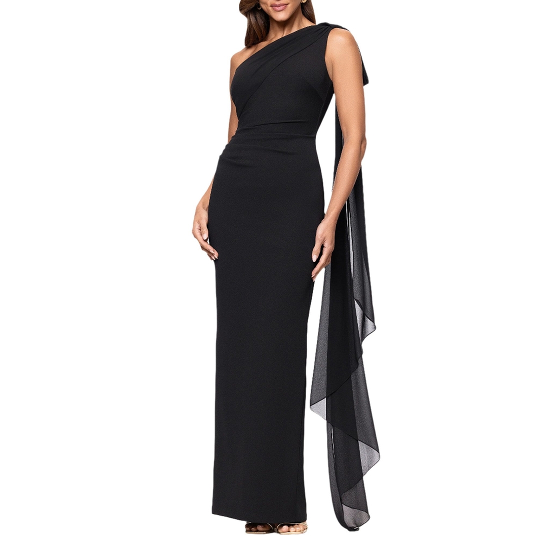 open lace back dress Amazon.com: Xscape Women's Long One Shoulder Ruffle Scuba Crepe Dress  (Standard & Petite), Blush, 4P : Clothing, Shoes & Jewelry main image 1