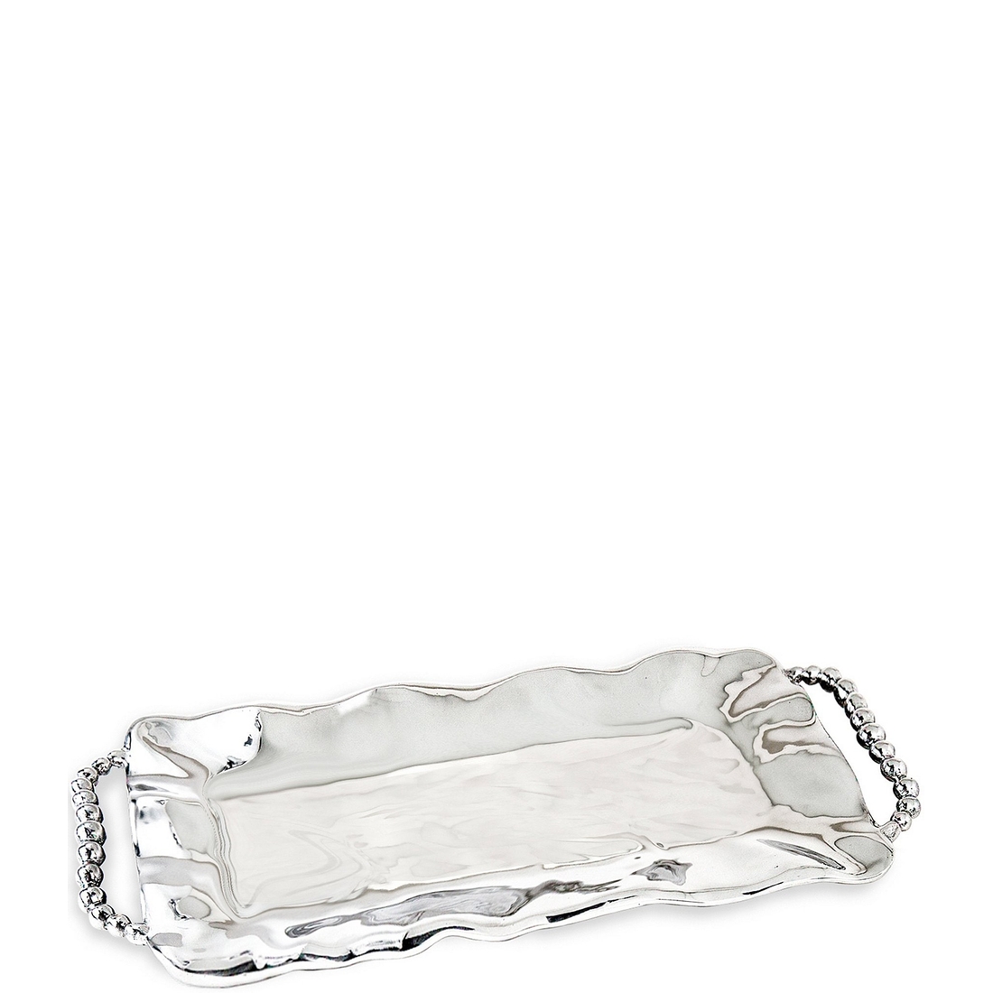 Beatriz Ball Pearl Perla Long Rectangular Tray with Handles