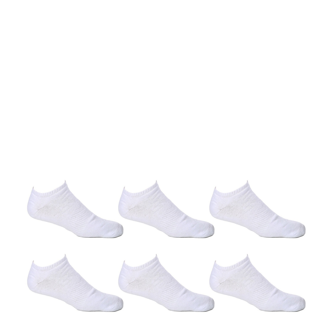 Roundtree & Yorke Gold Label Roundtree Yorke Big Tall Cushion 6-Pack No Show Athletic Socks