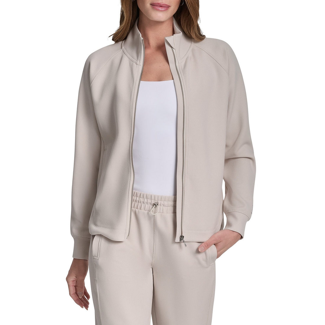 DKNY ジップアップ　ニット DKNY ジップアップ ニット 【公式通販】