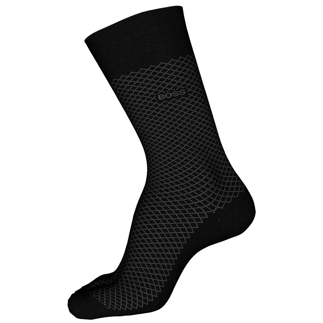 Hugo Boss Mini-Grid Patterned Dress Socks