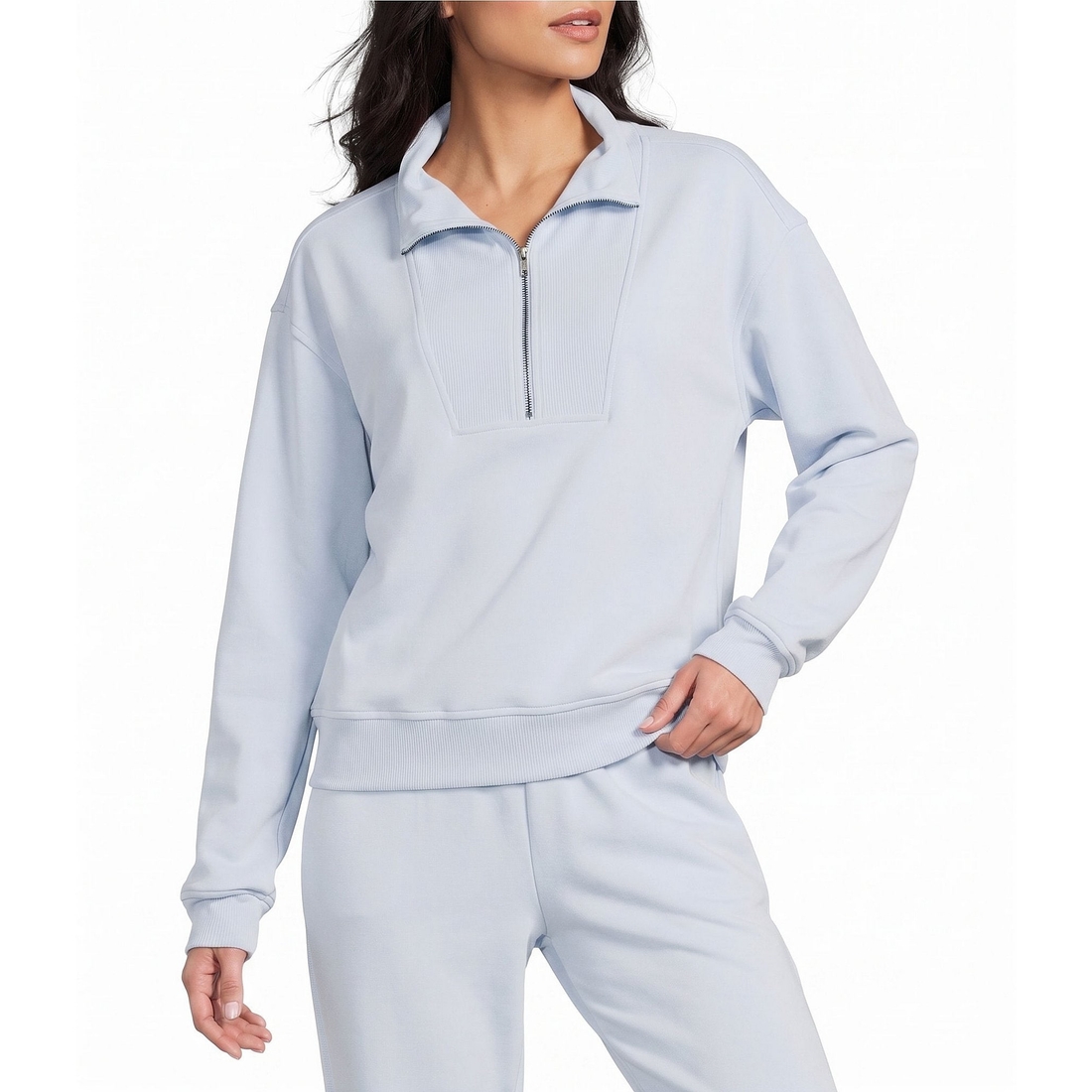 Copper Key Knit Quarter Zip Coordinating Pullover