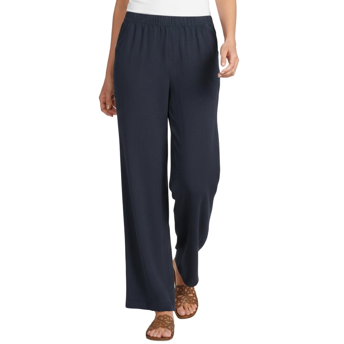 Splendid Adele Linen Blend Palazzo Wide Leg Pants