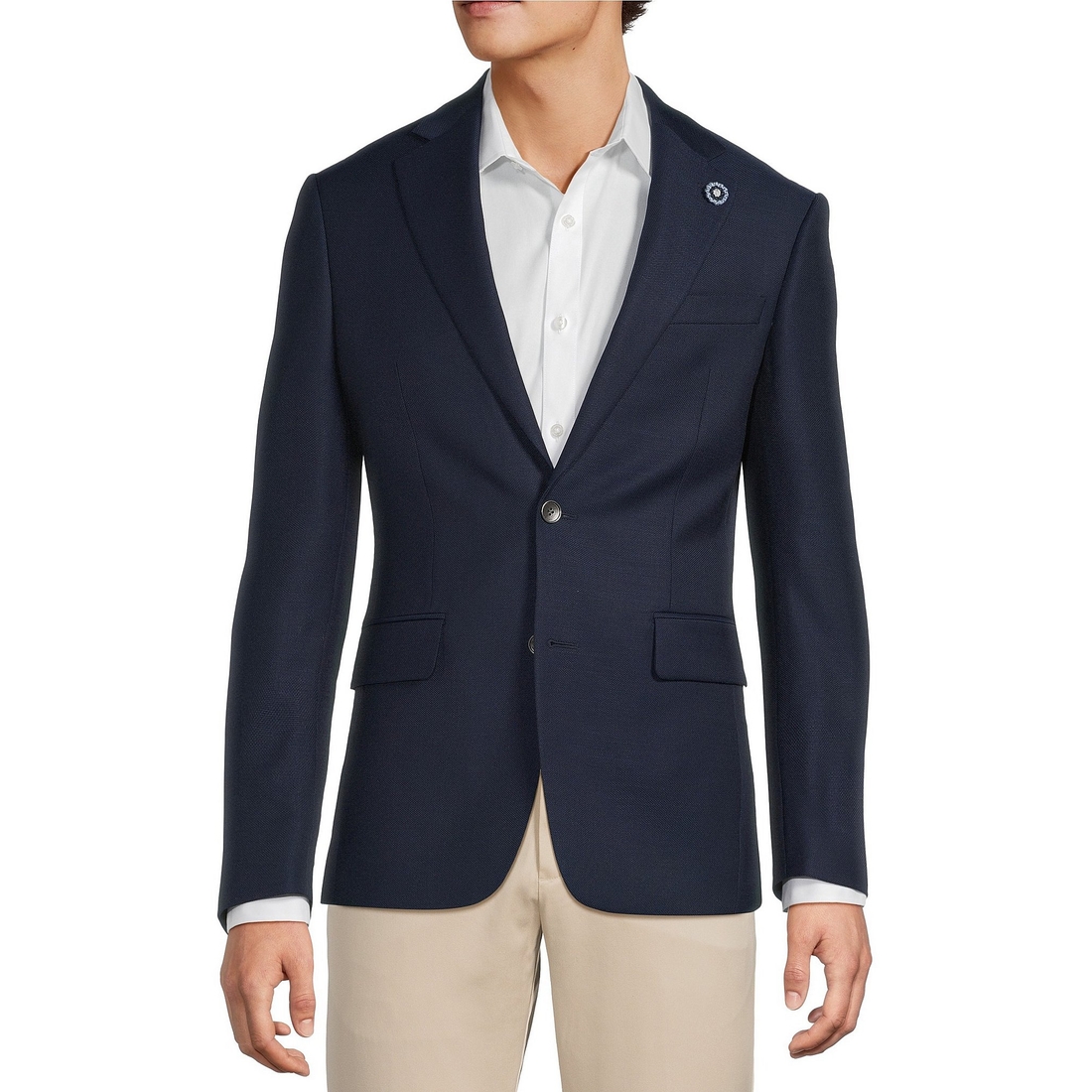 Hart Schaffner Marx Modern Fit Solid Wool Blend Blazer