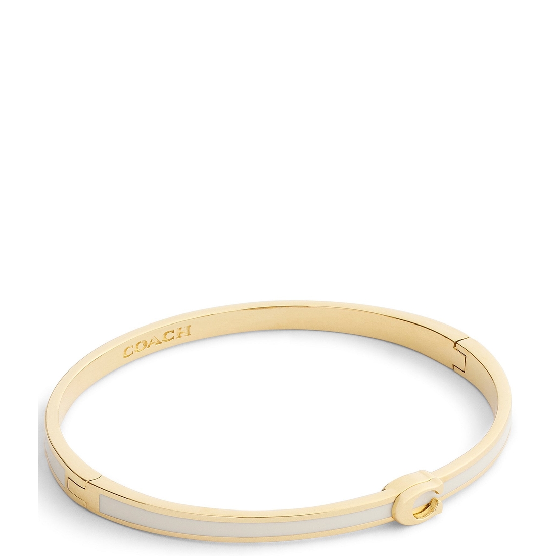 Coach Signature C Solid Enamel Bangle Bracelet
