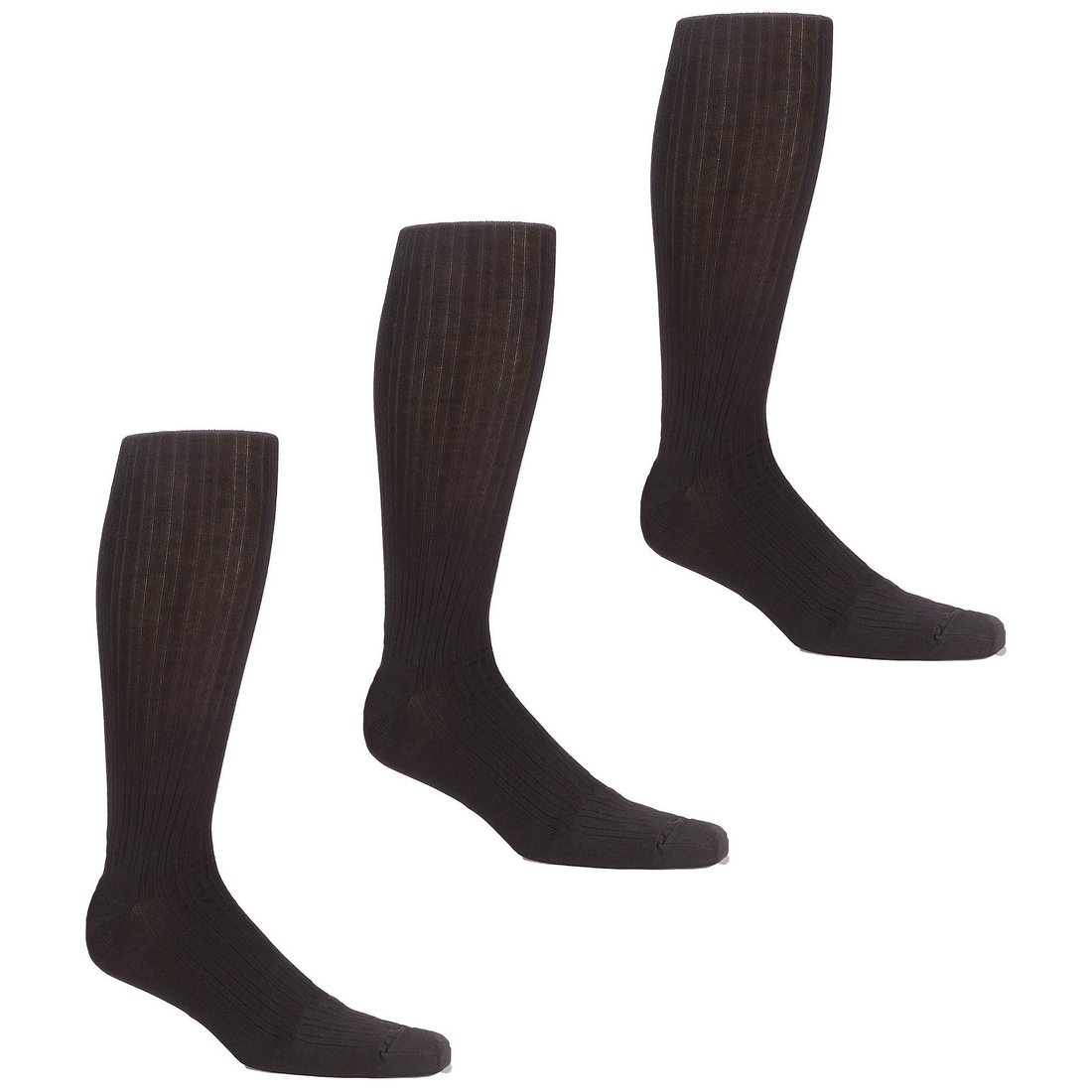 Roundtree & Yorke Big Tall Solid Over-the-Calf Socks 3-Pack