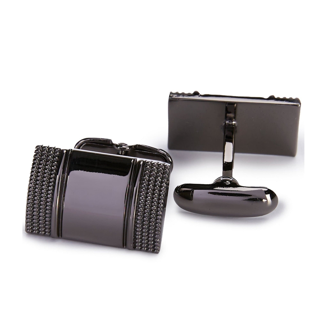 Roundtree & Yorke Side Grid Cuff Links