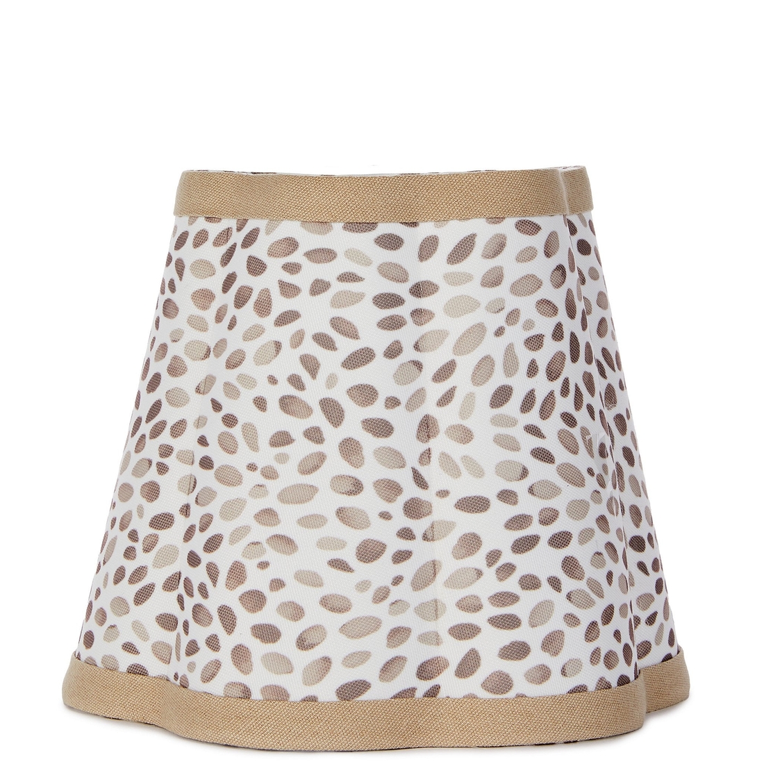 Southern Living Customizable Lamp Collection Small Leopard Print Fluted Tapered Drum Lamp Shade