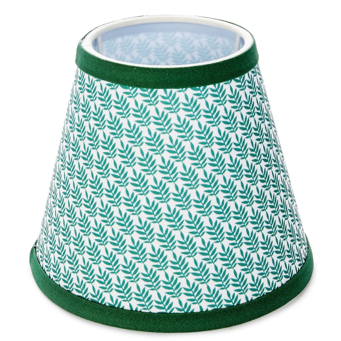 Southern Living Customizable Lamp Collection Small Patterned Leaf Print Empire Lamp Shade