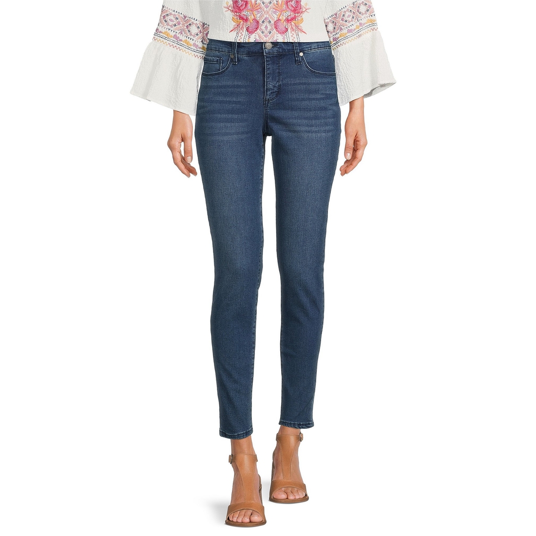 Code Bleu Soho Skinny Leg Mid Rise Jeans