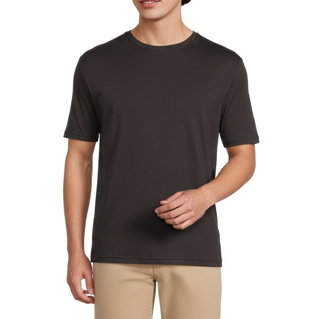 Murano Big Tall Liquid Luxury Interlock Crew Neck Short Sleeve T-Shirt